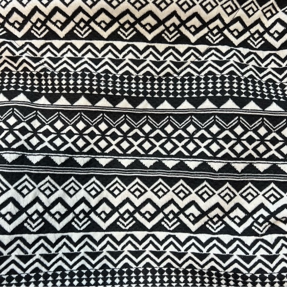 Meraki‎ Geometric Print Open Front Cardigan Duster Bohemian Style Medium - Picture 5 of 7